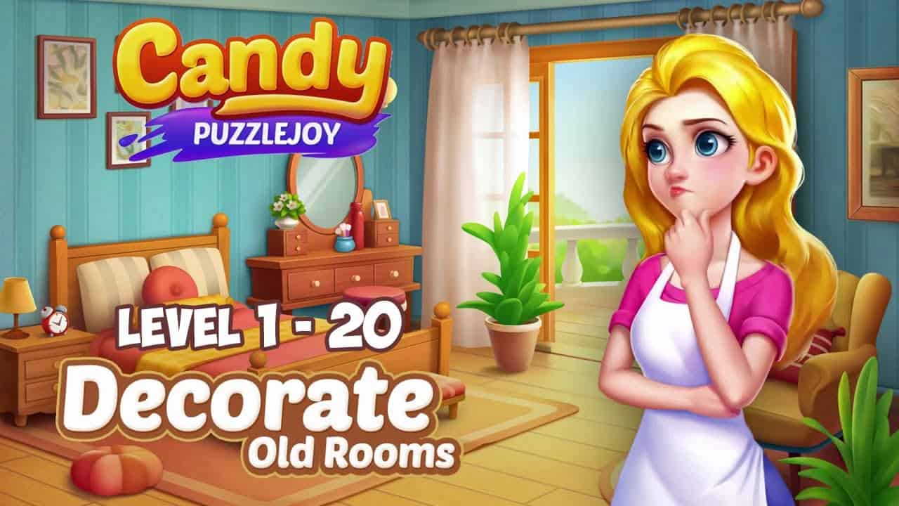 Candy Puzzlejoy 1.64.0 MOD VIP, Rất Nhiều Tiền, Mua Sắm 0Đ, APK